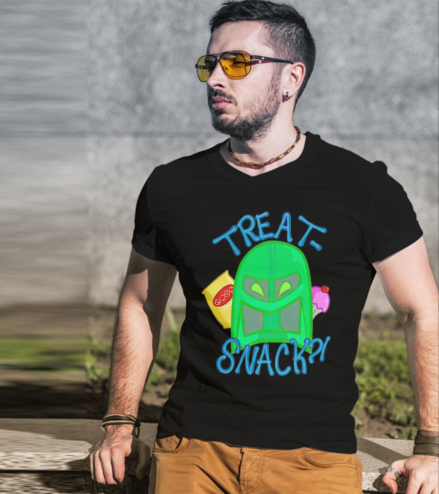 Treat Snack Helmet With Ice Cream And Space Snacks T-Shirt