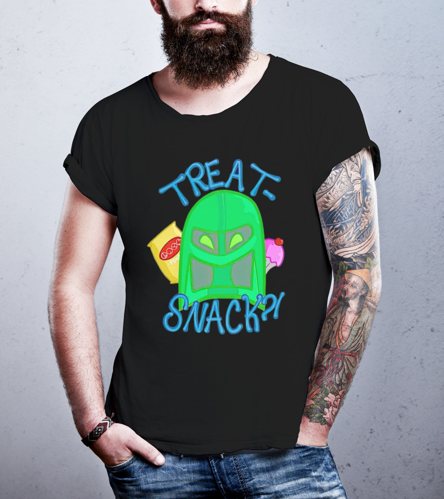 Treat Snack Helmet With Ice Cream And Space Snacks T-Shirt