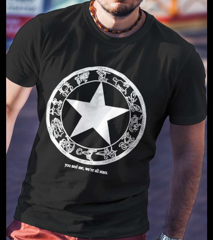 You And Me We're All Stars Zodiac Circle Iconic Star T-Shirt