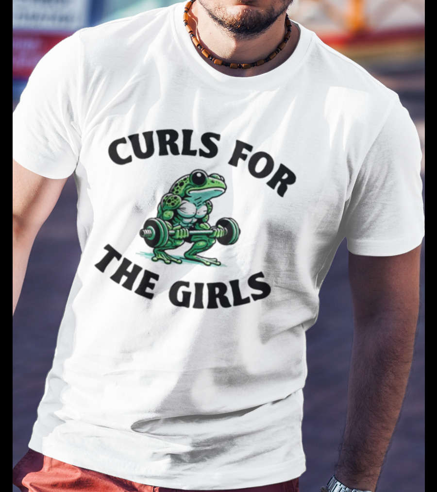 Curls For The Girls Frog Gym T-Shirt