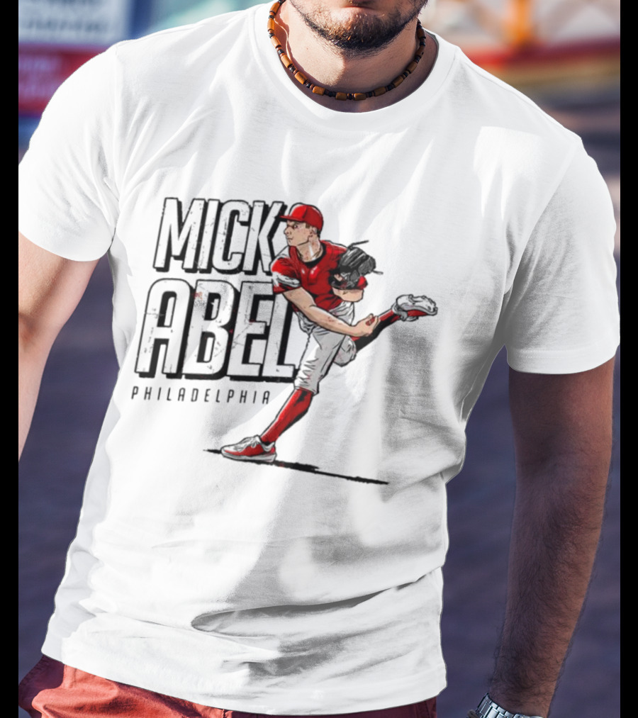 Mick Abel Philadelphia MLBPA Player Pitching Action T-Shirt