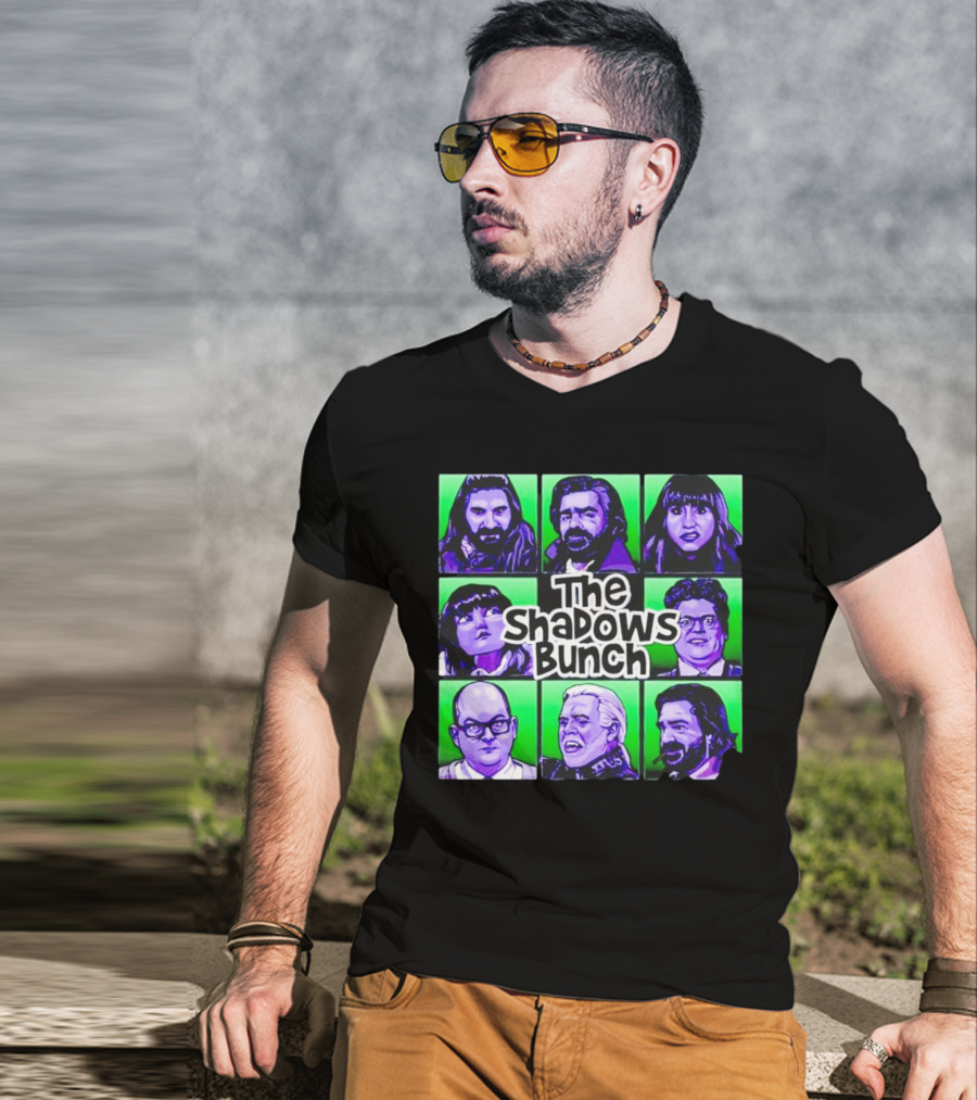 The Shadows Bunch Characters Pop Art Collage T-Shirt