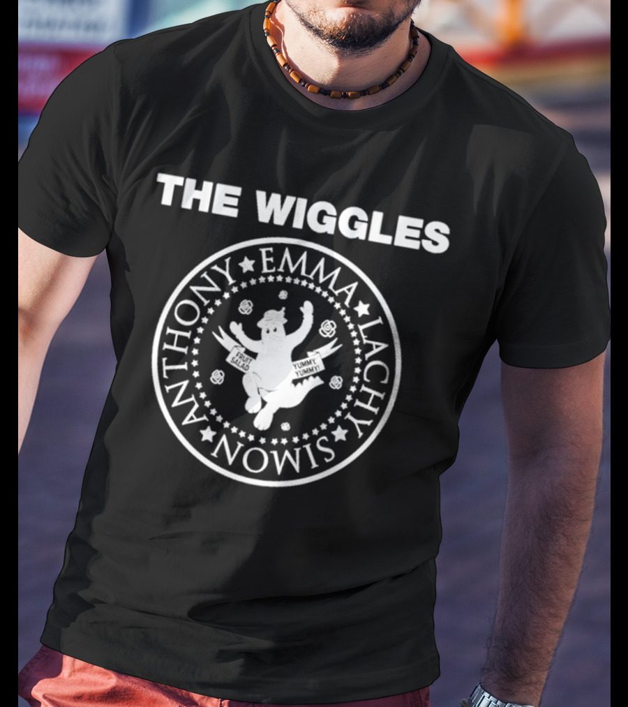 The Wiggles Anthony Emma Lachy Simon Fruit Salad Yummy Yummy T-Shirt