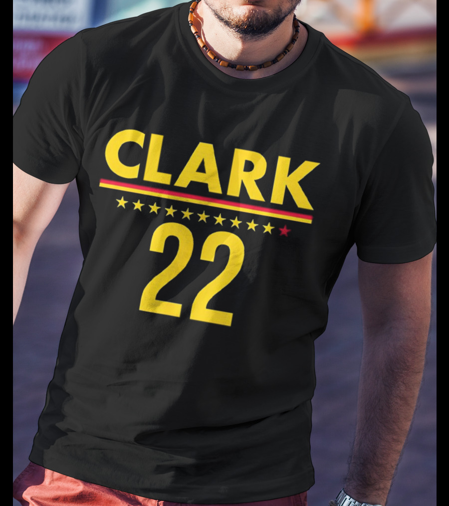 Caitlin Clark Clark 22 Stars T-Shirt