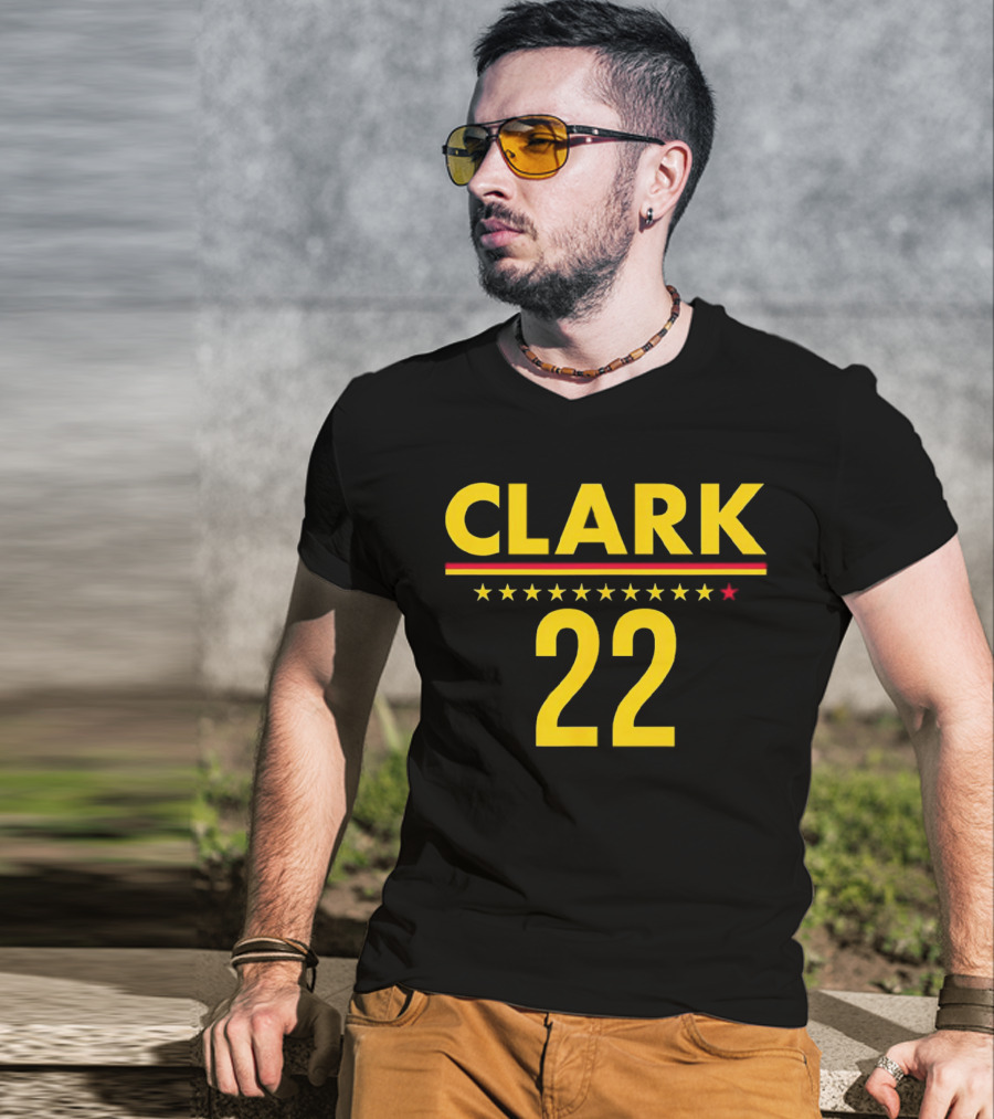 Caitlin Clark Clark 22 Stars T-Shirt
