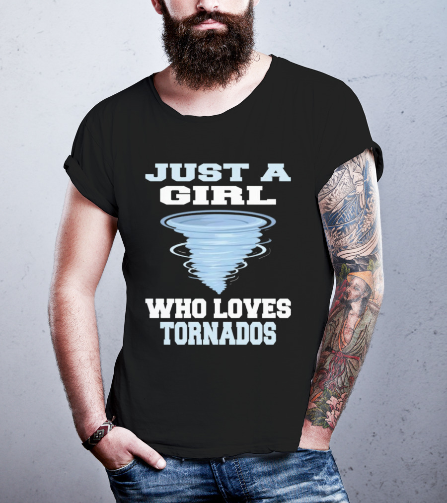 JUST A GIRL WHO LOVES TORNADOS TORNADO SPIRAL T-Shirt