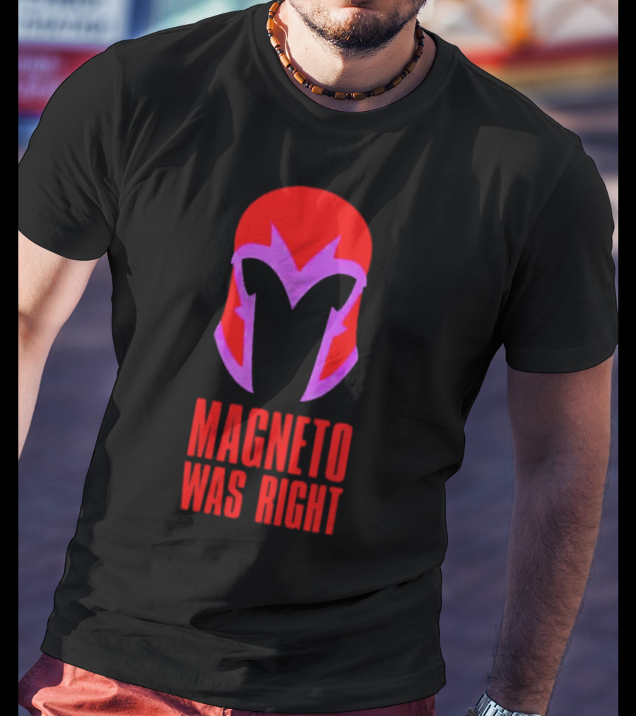 Magneto Was Right Helmet Icon Marvel Fan T-Shirt