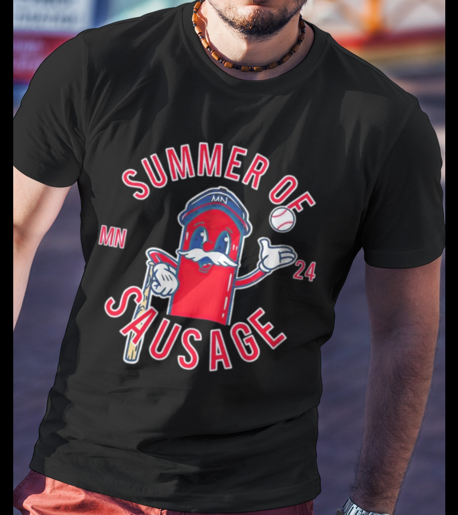 Summer Of Sausage MN Baseball Mascot 24 T-Shirt