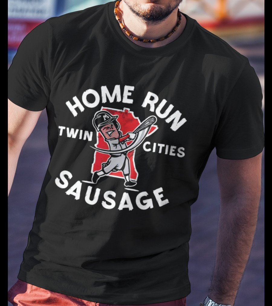 Twin Cities Home Run Sausage Minnesota Twins T-Shirt