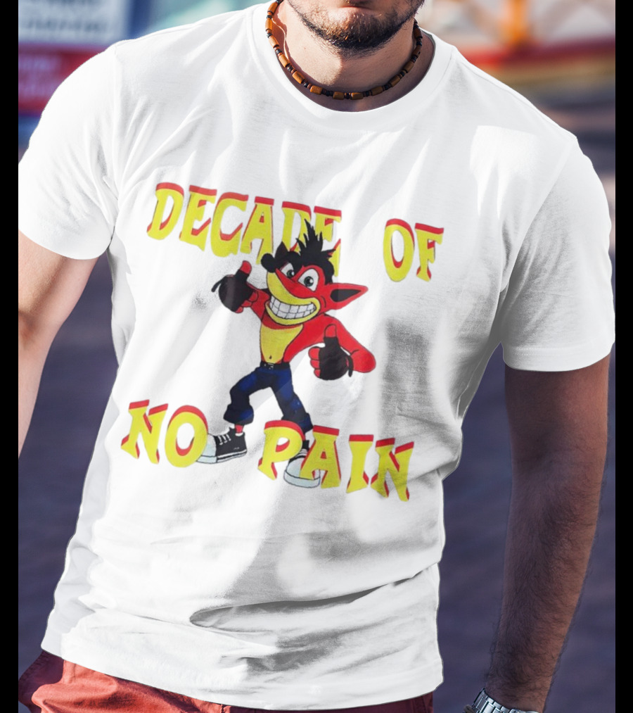 Decade Of No Pain Crash Bandicoot Thumbs Up T-Shirt