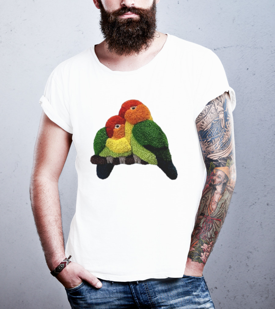 A Pair Of Lovely Parrots In Vibrant Cozy Colors T-Shirt