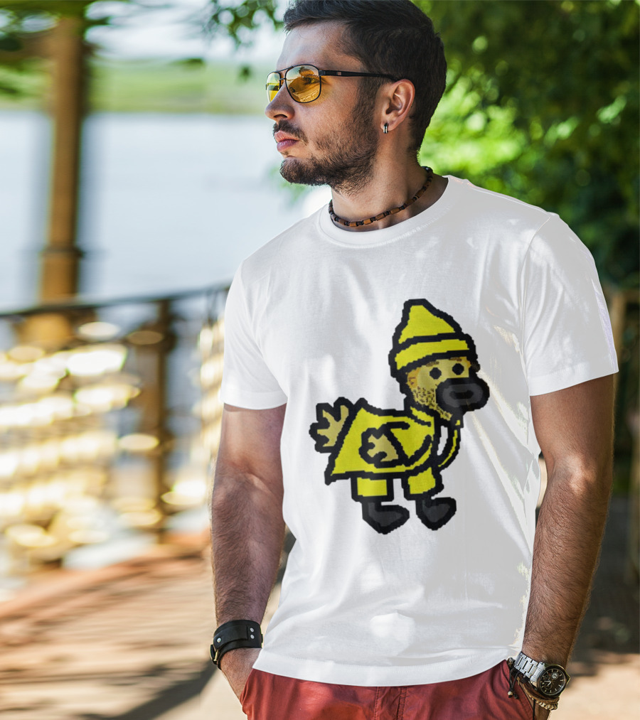 Fall Guy Gosling Bearded Yellow Raincoat Sprite T-Shirt