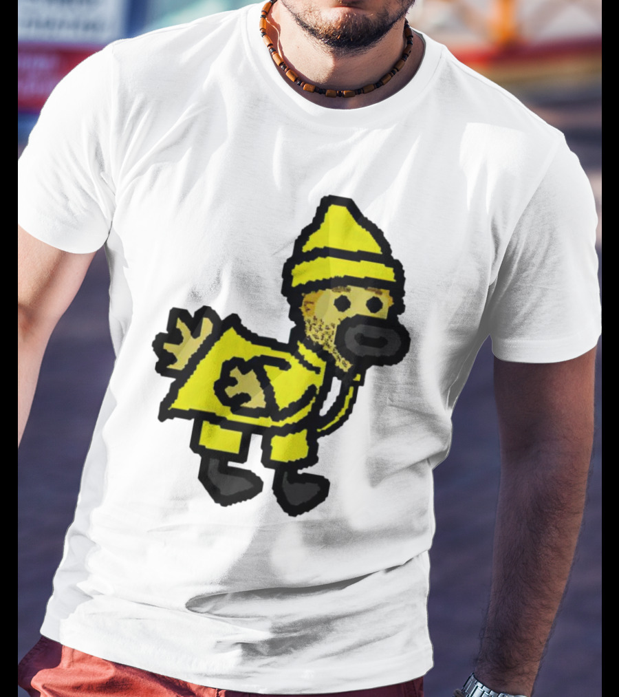 Fall Guy Gosling Bearded Yellow Raincoat Sprite T-Shirt
