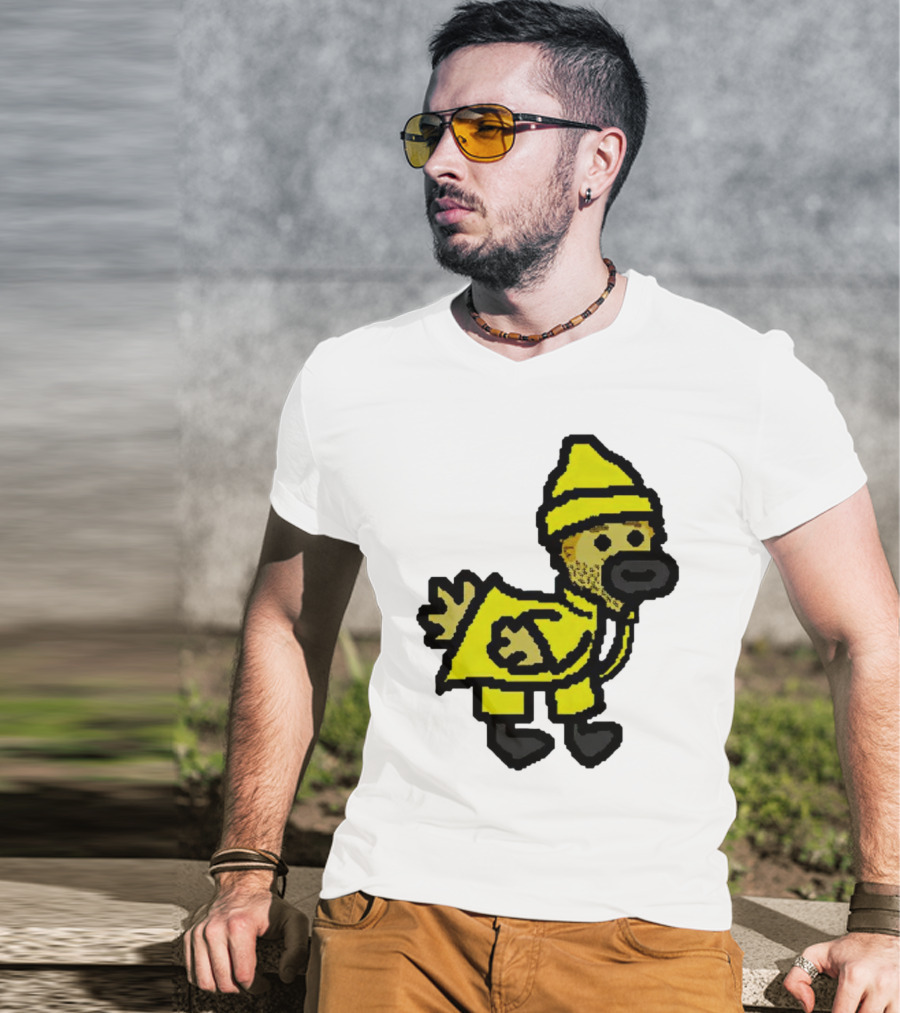 Fall Guy Gosling Bearded Yellow Raincoat Sprite T-Shirt