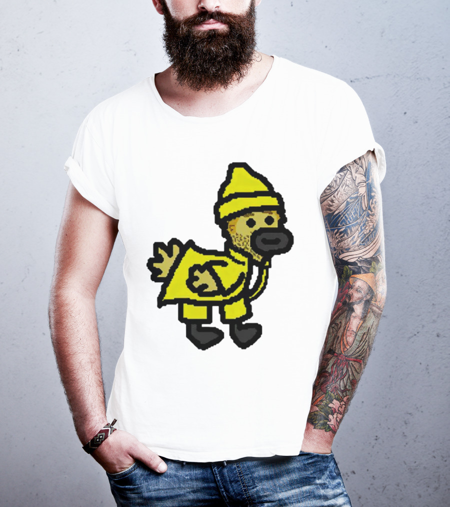Fall Guy Gosling Bearded Yellow Raincoat Sprite T-Shirt