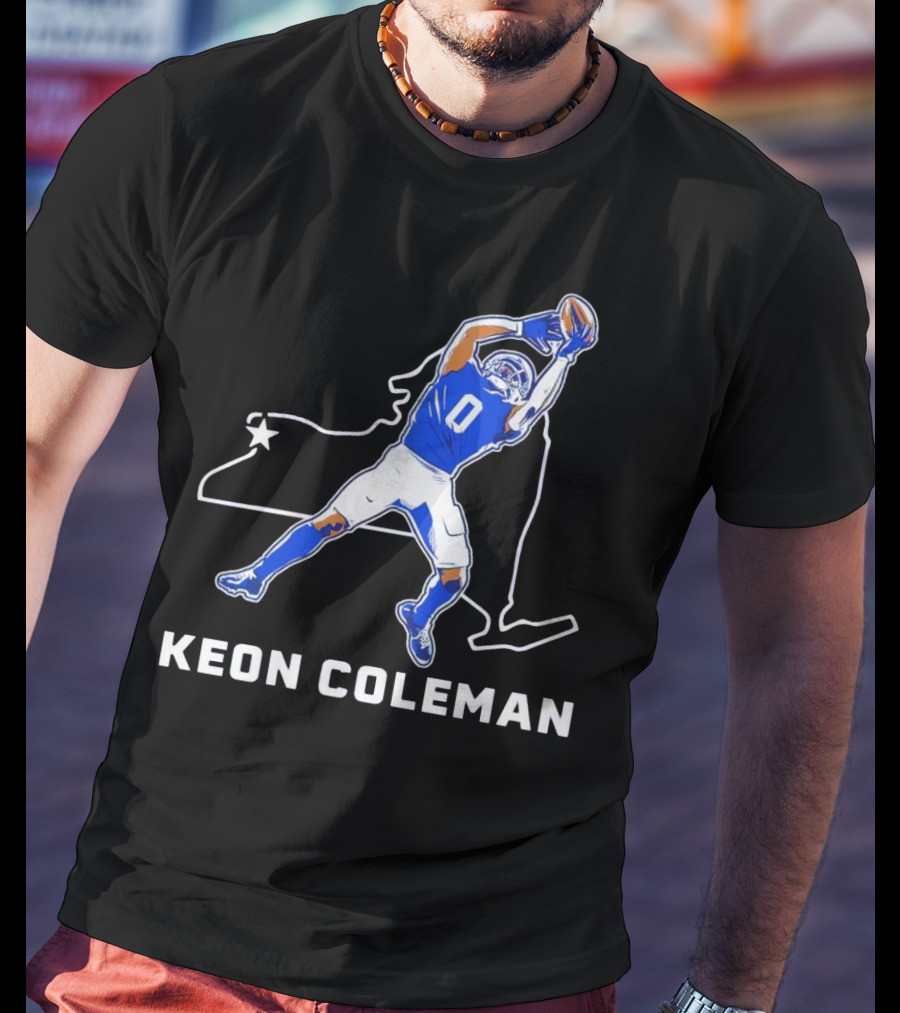 Keon Coleman Football Catch Buffalo State Star T-Shirt