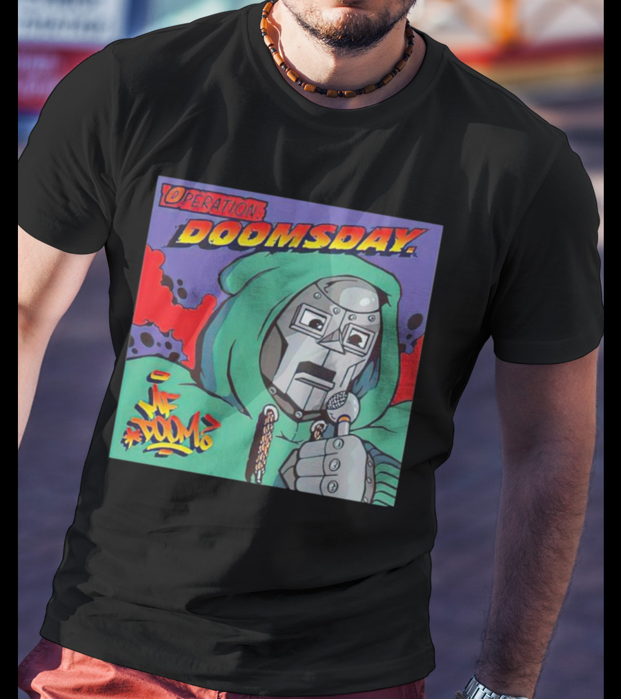 Operation Doomsday MF Doom Mask Hoodie Mic Comic T-Shirt