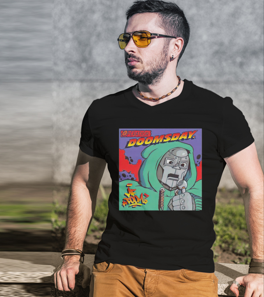 Operation Doomsday MF Doom Mask Hoodie Mic Comic T-Shirt