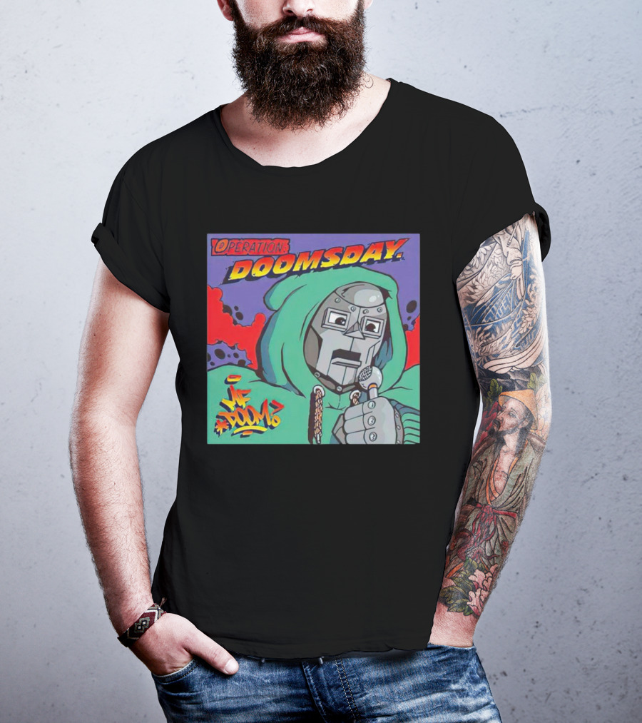Operation Doomsday MF Doom Mask Hoodie Mic Comic T-Shirt