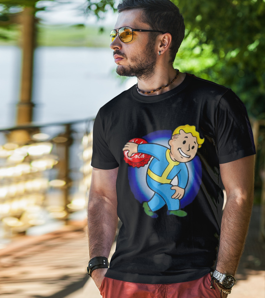 Vault Boy Nuka Cola Discobolus Pose T-Shirt