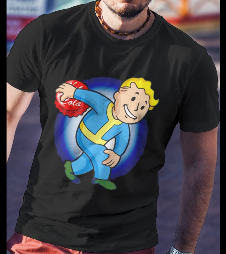 Vault Boy Nuka Cola Discobolus Pose T-Shirt