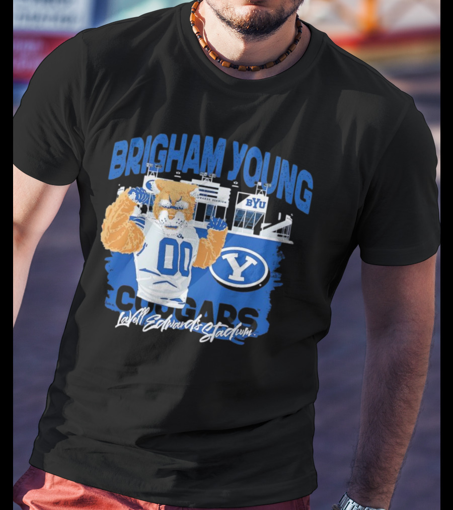 Brigham Young Cougars BYU Lavell Edwards Stadium T-Shirt