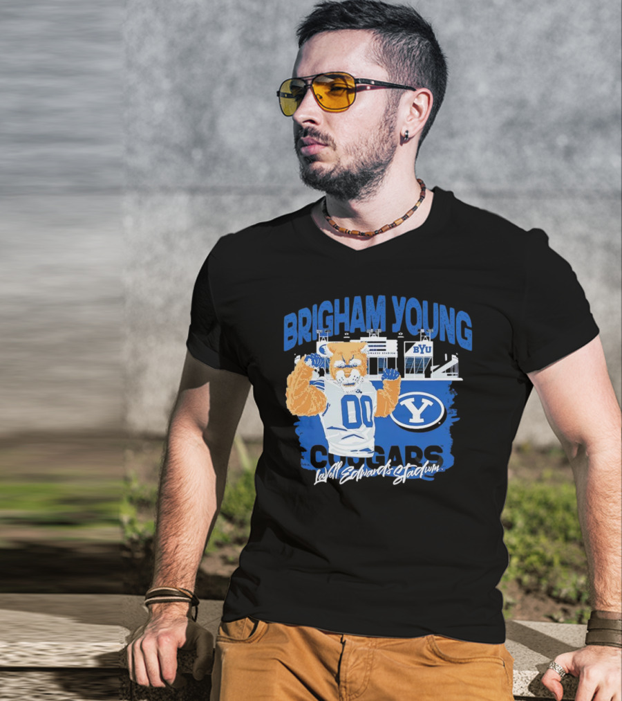 Brigham Young Cougars BYU Lavell Edwards Stadium T-Shirt