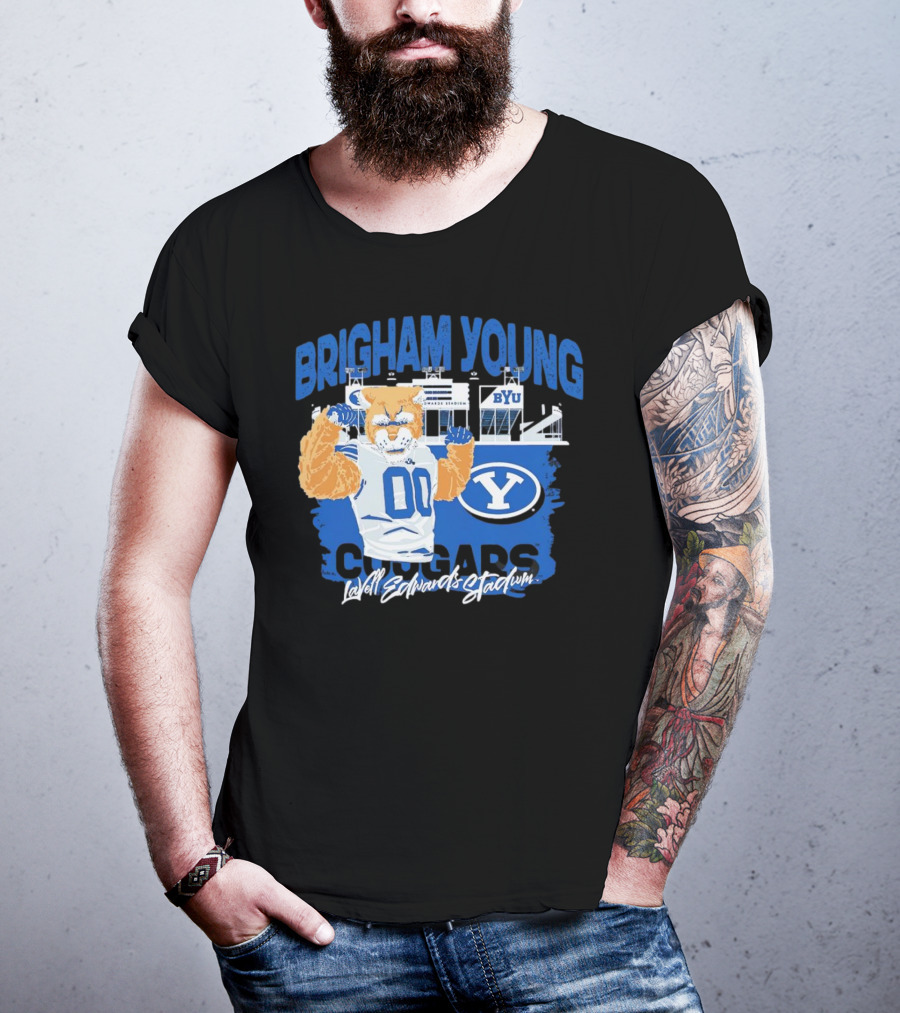 Brigham Young Cougars BYU Lavell Edwards Stadium T-Shirt