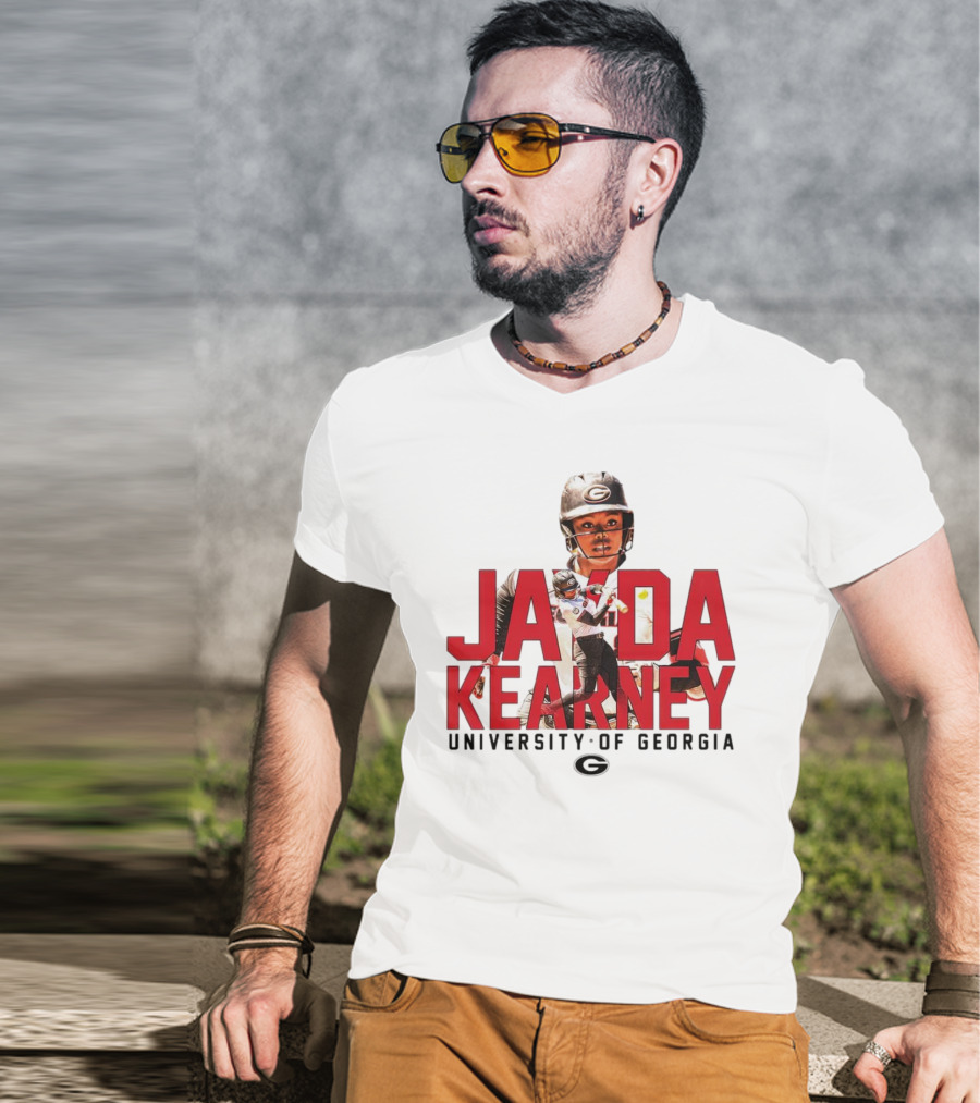 Jayda Kearney University Of Georgia Softball Player Collage T-Shirt