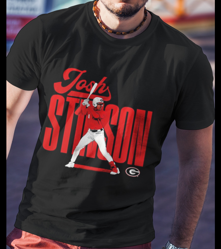 Josh Stinson Georgia Baseball Player Collage NCAA T-Shirt