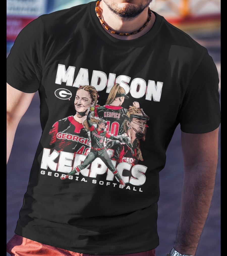 Madison Kerpics Georgia Softball NCAA Collage Player T-Shirt