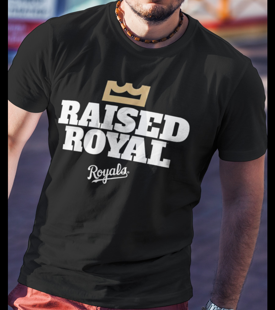 Kansas City Royals Raised Royal Royals Crown T-Shirt