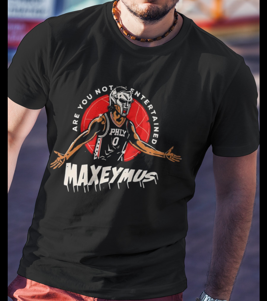 Maxeymus Are You Not Entertained Phly Basketball Gladiator T-Shirt