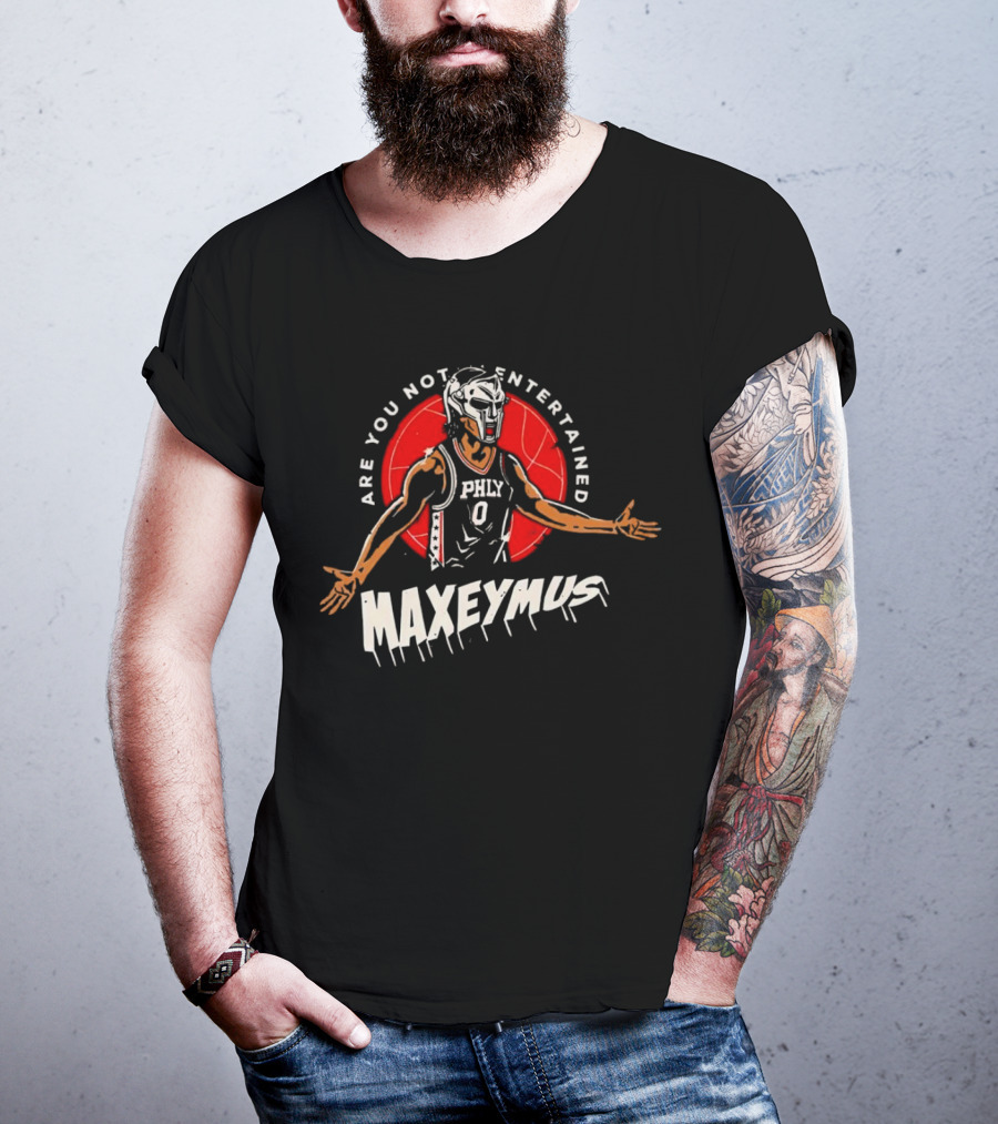 Maxeymus Are You Not Entertained Phly Basketball Gladiator T-Shirt