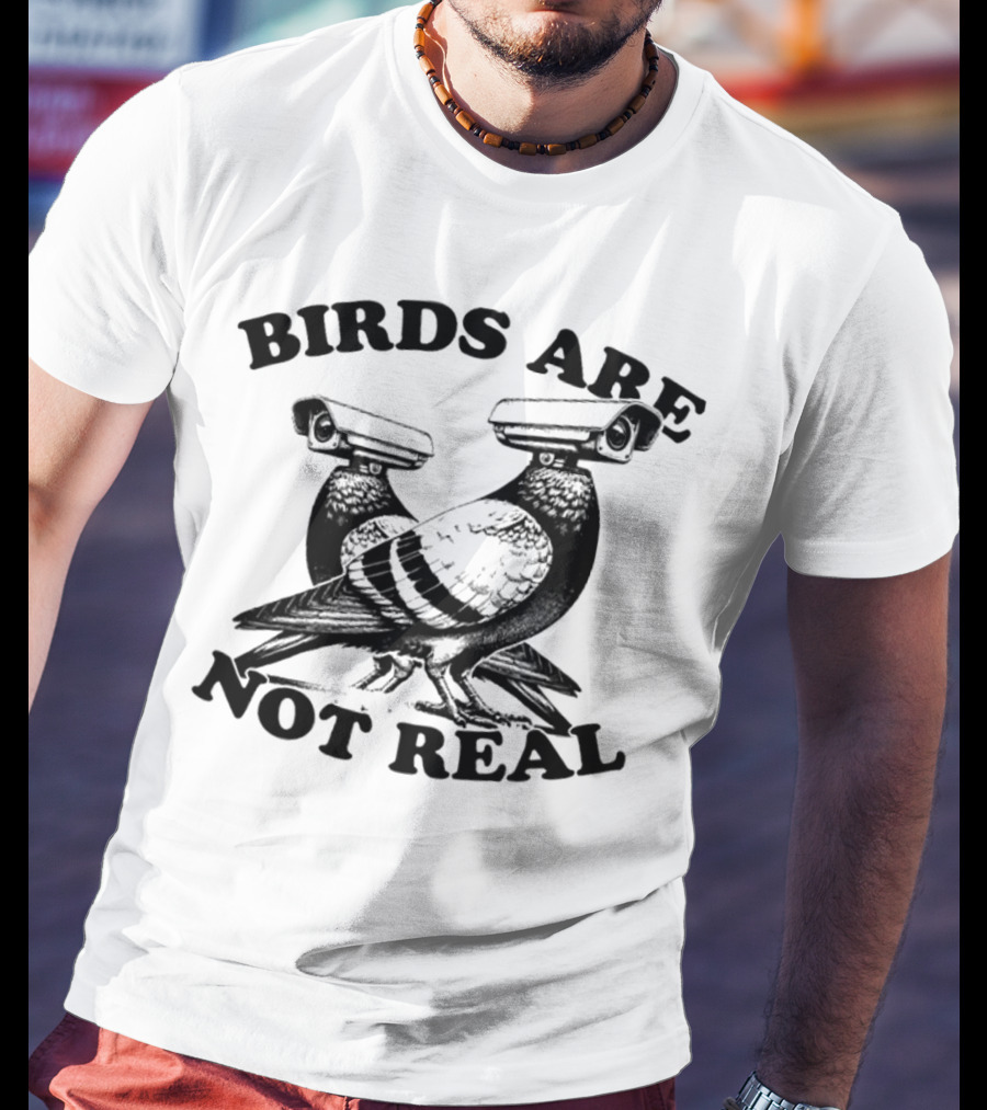 Birds Are Not Real Surveillance Pigeons T-Shirt