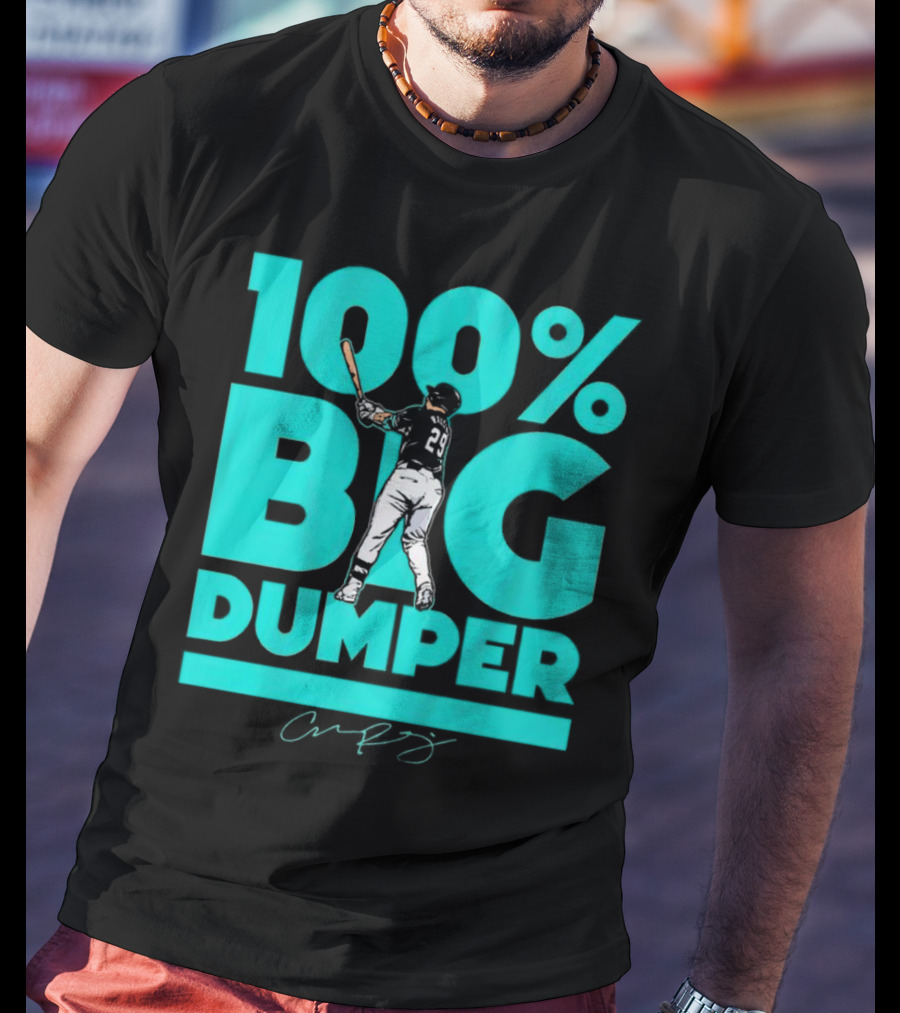 100% Big Dumper Player 29 Baseball Signature T-Shirt