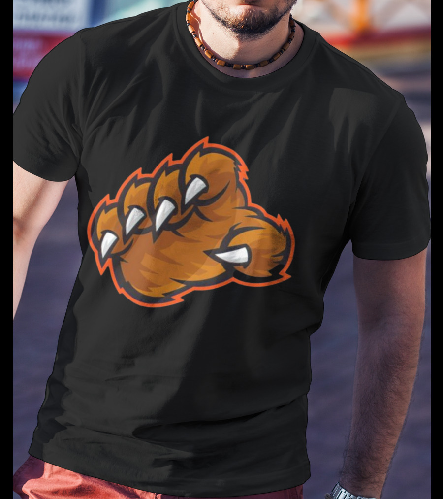 The Claw Bears Football Fierce Paw T-Shirt