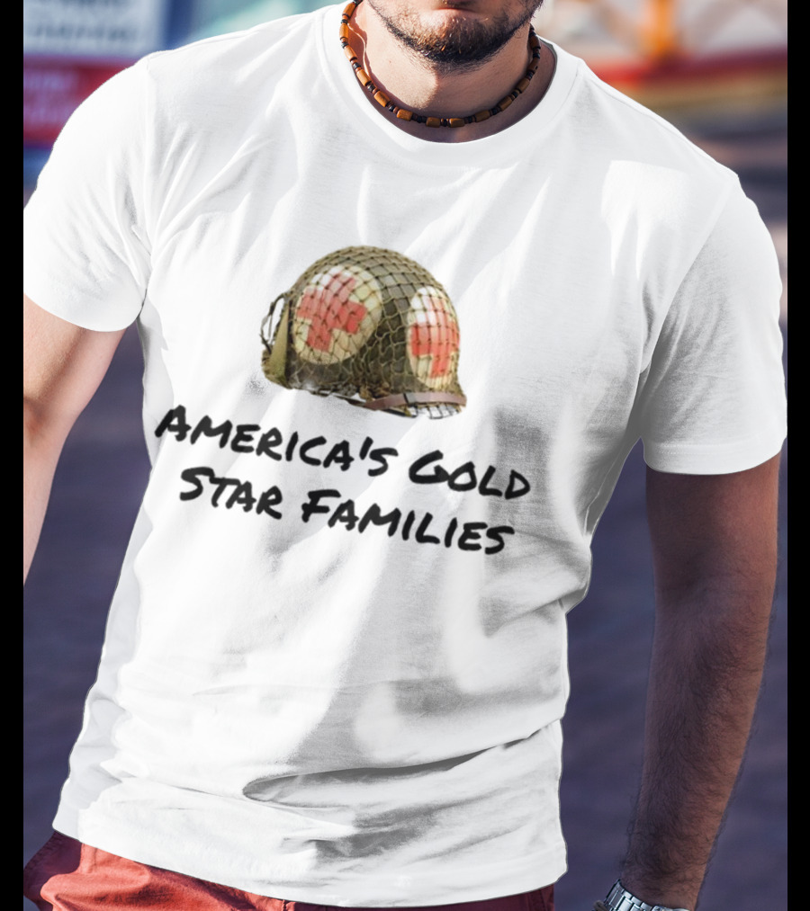 America's Gold Star Families Military Helmet Memorial T-Shirt
