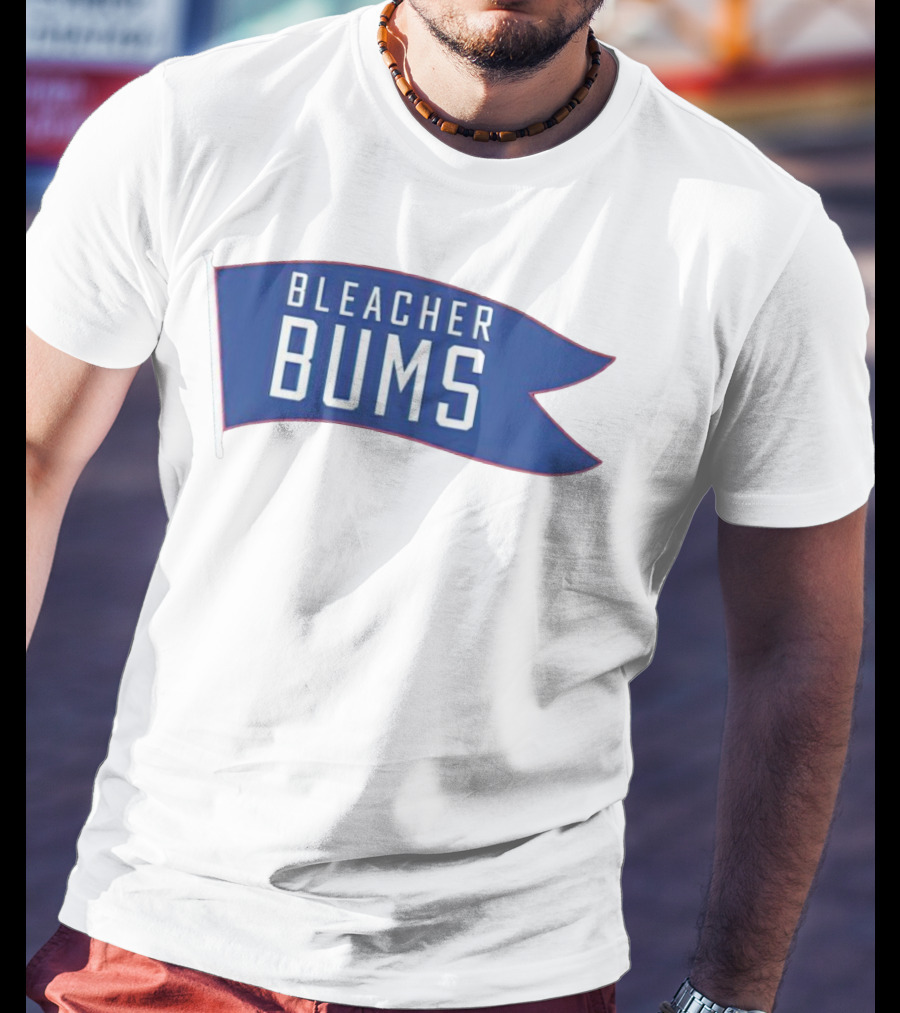 Bleacher Bums Blue Flag Banner T-Shirt