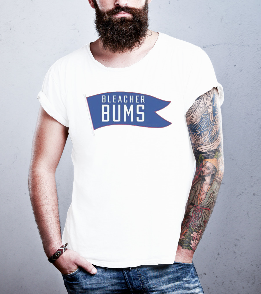 Bleacher Bums Blue Flag Banner T-Shirt