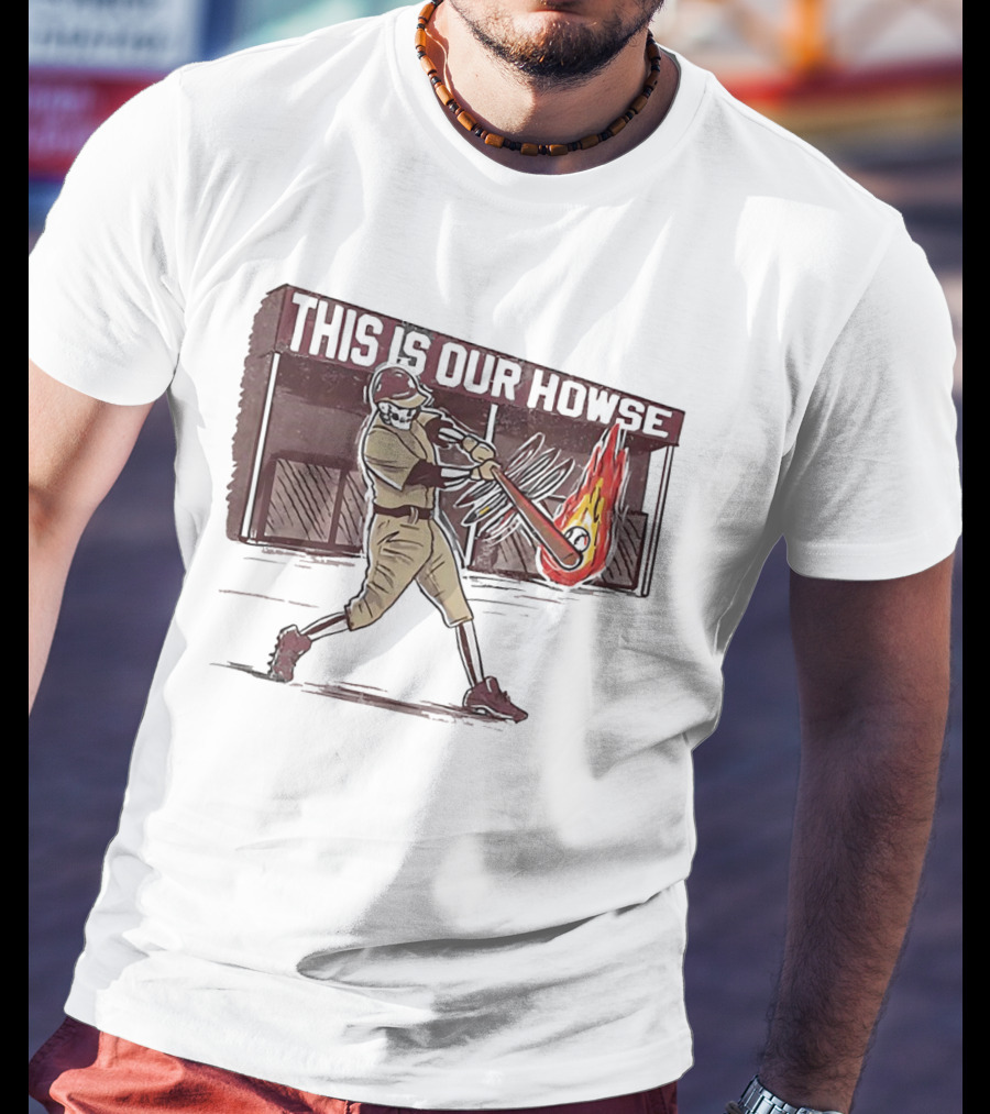 This Is Our Howse Baseball Flaming Bat Swing T-Shirt
