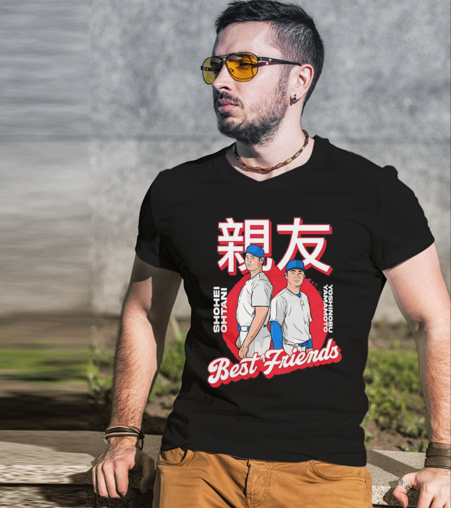 Shohei Ohtani Yoshinobu Yamamoto Best Friends Dodgers T-Shirt