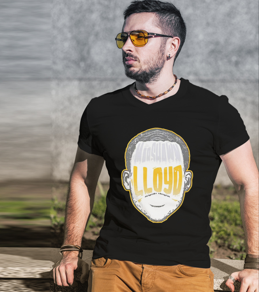 MarShawn Lloyd Face Illustration Football Packers Influence T-Shirt