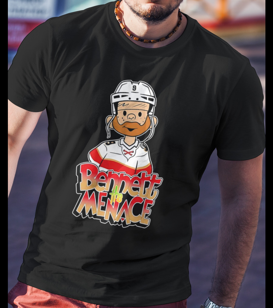 Bennett The Menace Florida Panthers Hockey Sam Bennett T-Shirt