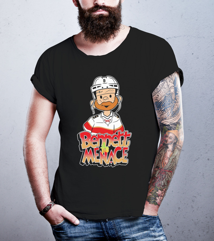 Bennett The Menace Florida Panthers Hockey Sam Bennett T-Shirt
