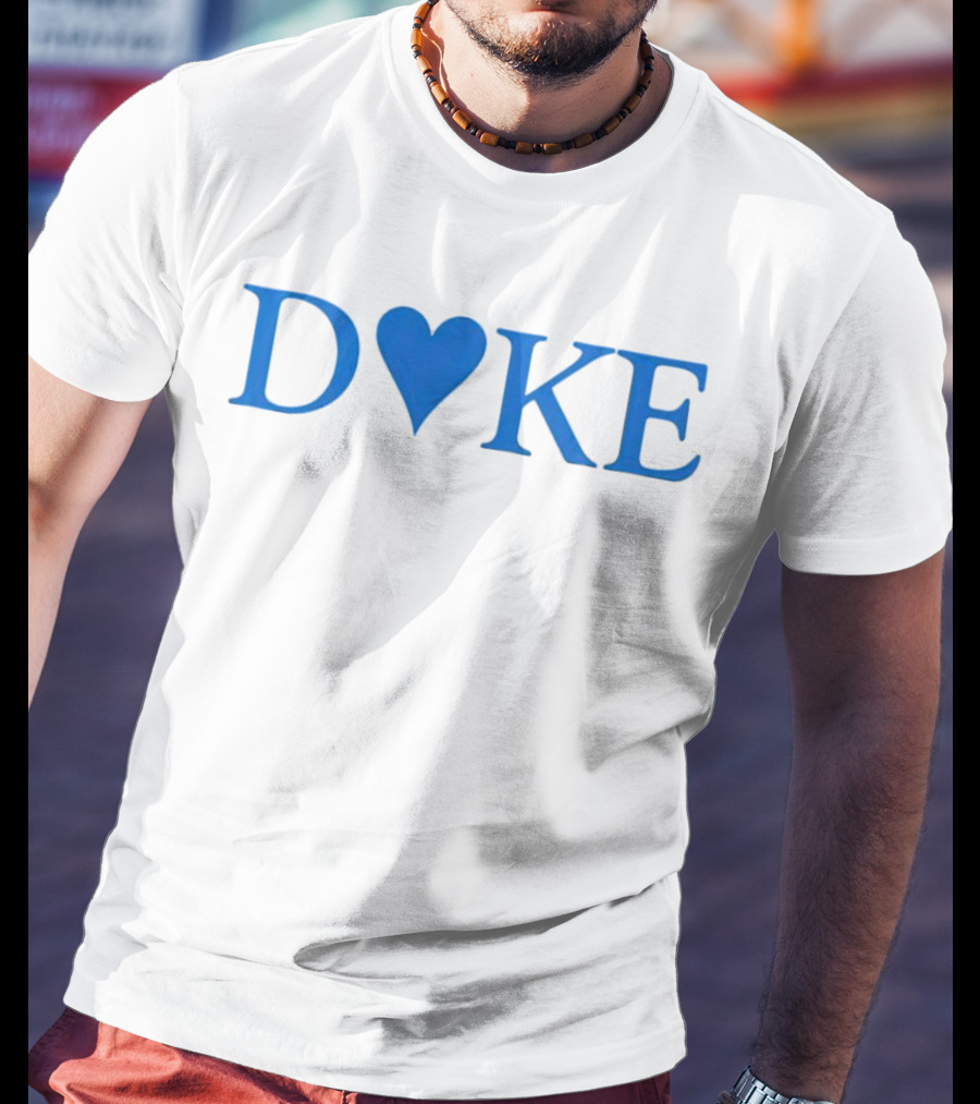 Duke Heart Blue Text T-Shirt