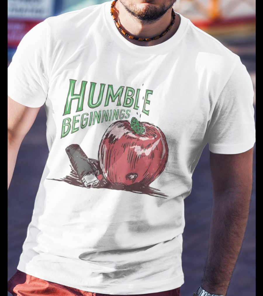 Humble Beginnings Apple With Pencil T-Shirt
