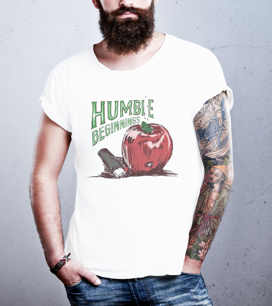 Humble Beginnings Apple With Pencil T-Shirt