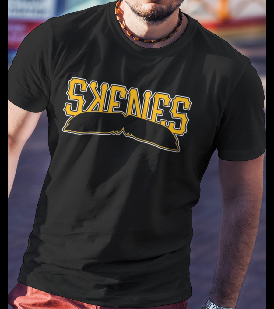 SKNES Pittsburgh Pirates Mustache Icon Baseball T-Shirt