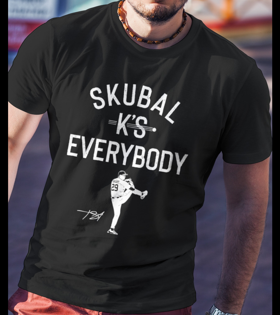 Skubal K's Everybody Number 29 Pitcher Stance T-Shirt